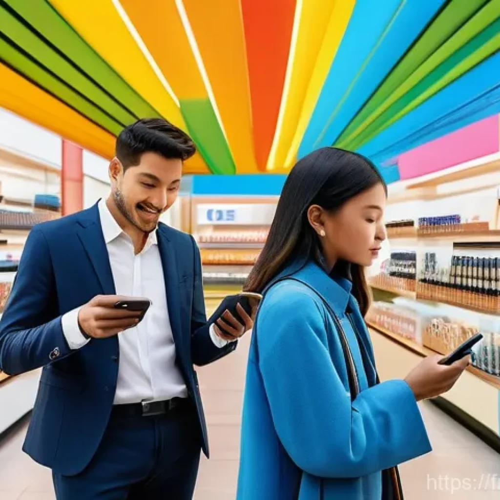 미미의 글로벌 성공을 위한 요소 - **Prompt:** A vibrant and bustling international marketplace scene that subtly blends architectural ...