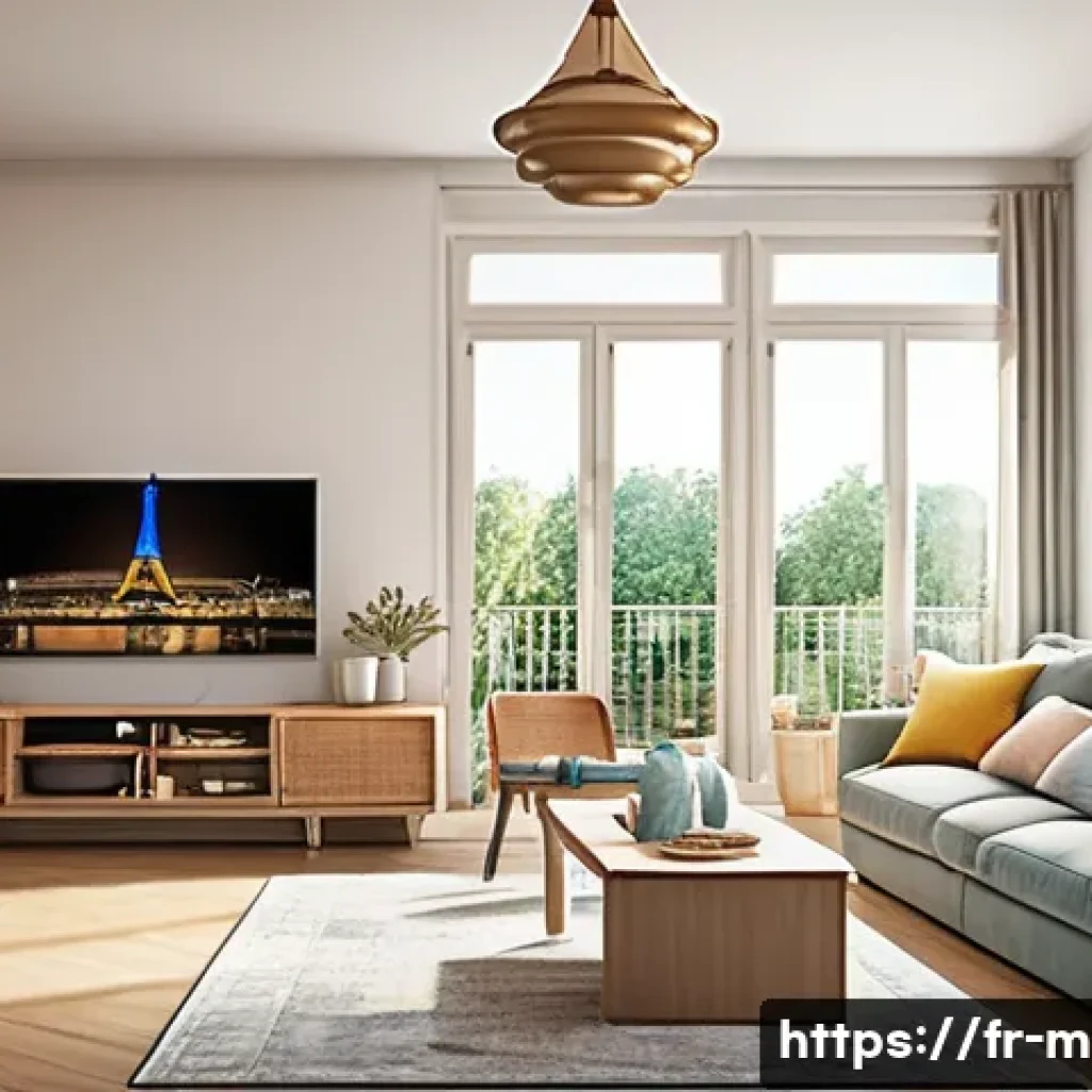 미미 캐릭터와 가족 관객 타겟팅 - A warm, colorful family living room scene during an evening, featuring a cheerful young animated her...